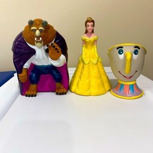 Disney Beauty The Beast Chip Pizza Hut Vintage Collectors figures